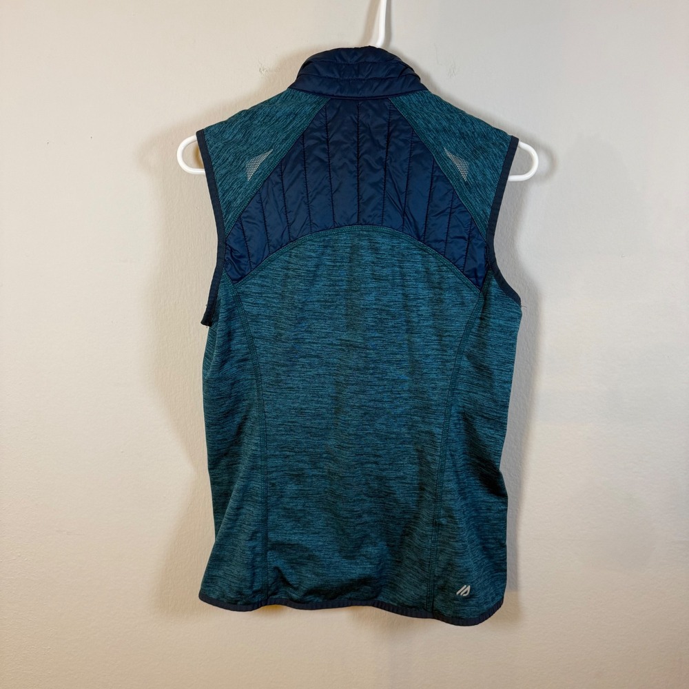 Eddie Bauer Womens Primaloft Hybrid Puffer Vest Navy Teal Space Dye‎ Small - Picture 5 of 7